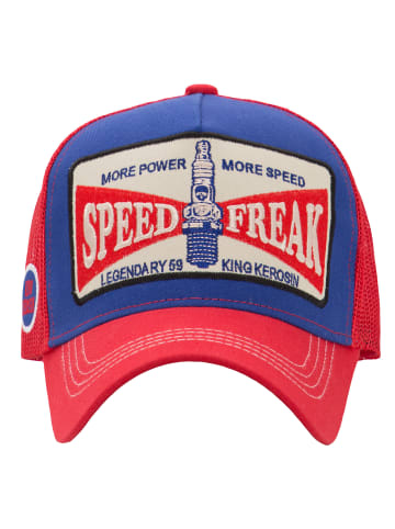 King Kerosin King Kerosin KING KEROSIN Trucker Cap mit Front Patch More Power in red