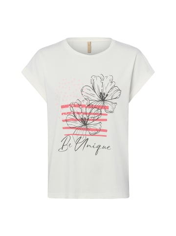 soyaconcept T-Shirt SC-Rina in weiß rosa