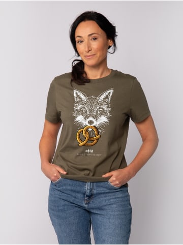 wat? Apparel T-Shirt [#afts] Fuchs in Khaki