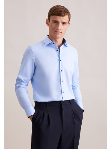 Seidensticker Business Hemd Slim in Mittelblau