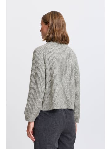 b. young BYNELLO SHORT CARDIGAN - straight fit in Mid Grey Melange