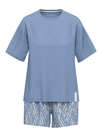 Tom Tailor Shorty Westport in blau-mittel-Allover