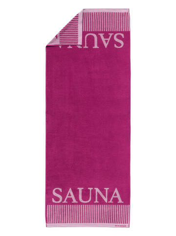 Schiesser Saunatuch Rom in Fuchsia