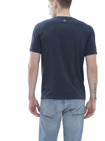 Mey Rundhals T-Shirt für Herren in blau