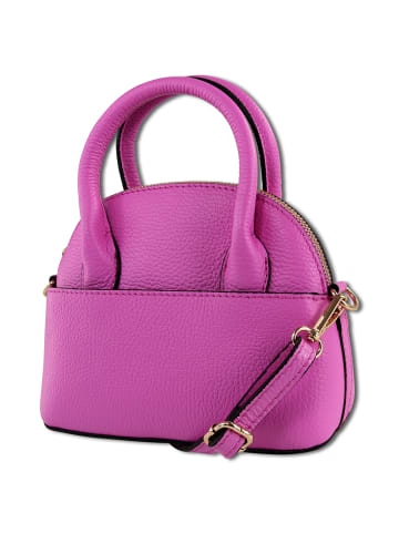 Toscanto Leder Umhängetasche Toscanto Tasche pink, fuchsia ca. 20cm