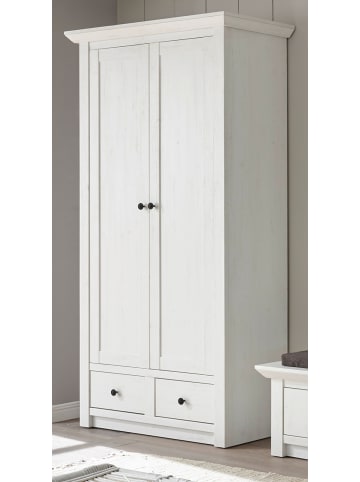 Furn.Design Garderobenschrank Pinie weiß, Schuhschrank mit variabler Inneneinteilung