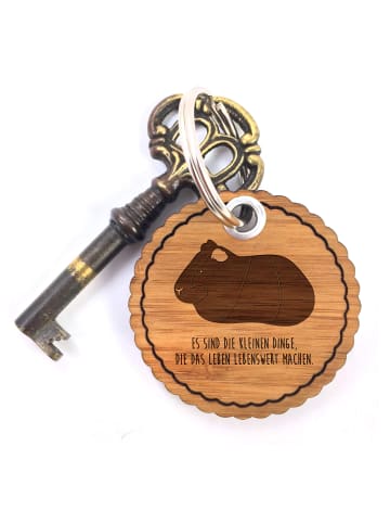 Mr. & Mrs. Panda Taschenanhänger Meerschweinchen mit Spruch in Braun