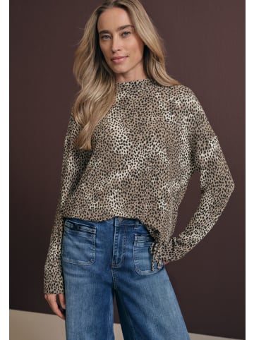Street One LTD QR printed soft turtle nec in Sanded Beige