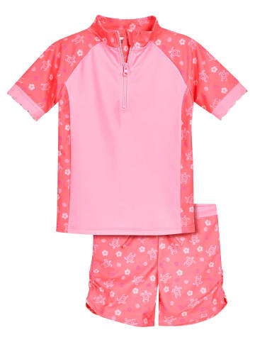 Playshoes UV-Schutz Bade-Set Hawaii in koralle