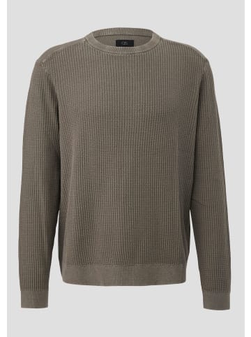 QS Strickpullover in 7981_olivgrün