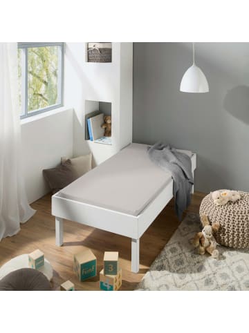 REDBEST Single-Jersey Kinder-Spannbettlaken San Francisco in silber