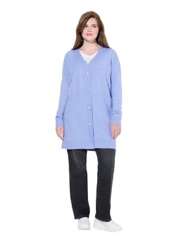 Ulla Popken Strickjacke in himmelblau