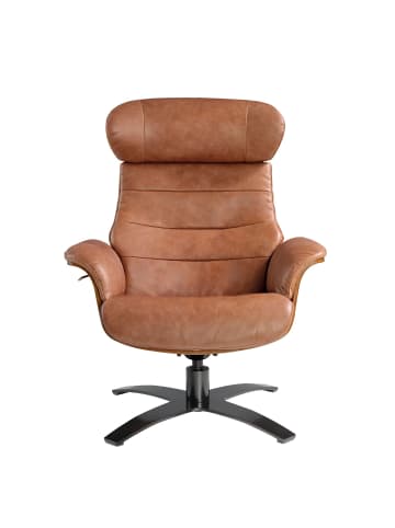 Angel Cerdá Relax-Drehsessel 5083 in Braun / Dunkelgrau – (B)80 x (H)84 x (T)100 cm