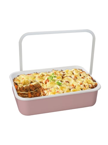 Honey Ware Color Line, Emaille-Dose, Rosa L Flach, 1,35L