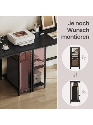 VASAGLE Schreibtisch Barnet in Schwarz - (B)100 x (H)76 x (T)50 cm
