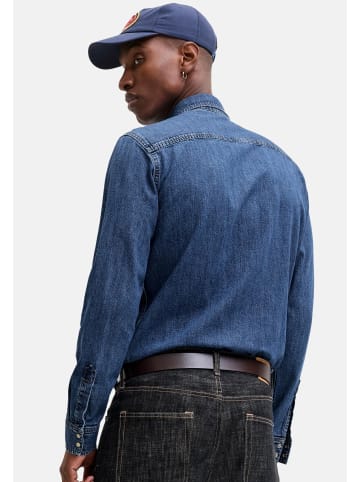 Jack & Jones Jeanshemd Western in Hellblau / dunkelblau