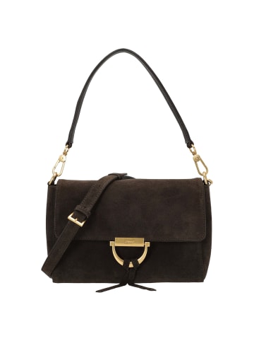 Abro Temi - Schultertasche 25 cm (military) in dark brown