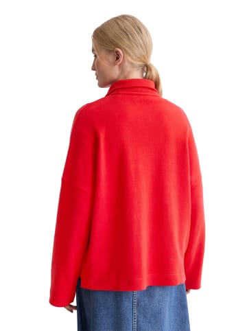Marc O'Polo Half-Zip-Sweatshirt relaxed in Bright Red