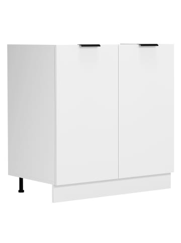 VCM  Spülenschrank Küche Breite 80 cm Fasola in Weiß