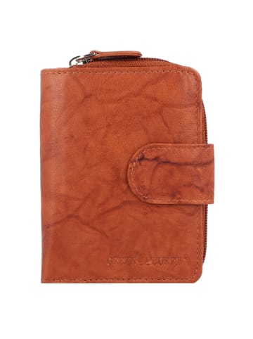 Greenburry Basic Geldbörse RFID Leder 9 cm in cognac