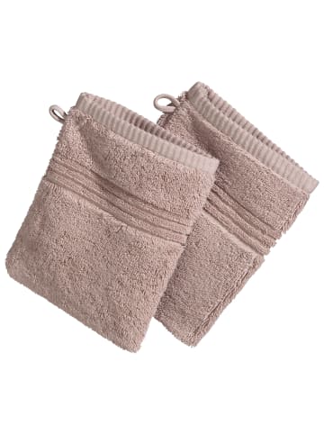 Erwin Müller Frottier Waschhandschuh 2er-Pack Konstanz in cappuccino