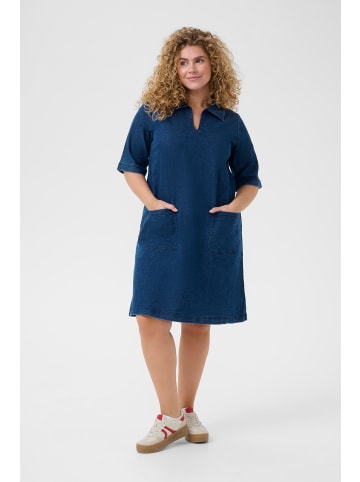KAFFE curve Denimkleid KClaurie A-shape in Blue Denim