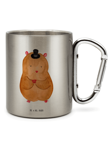 Mr. & Mrs. Panda Thermobecher Hamster Hut ohne Spruch in Silber