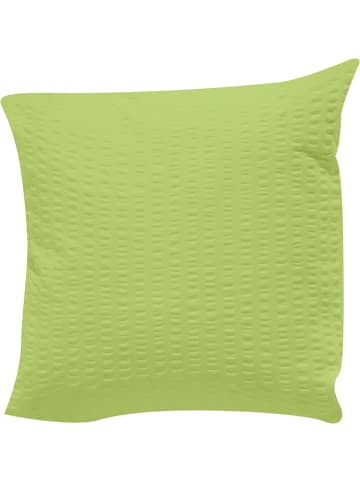 Erwin Müller Seersucker Kuschelkissenbezug Rosenheim in apfelgrün