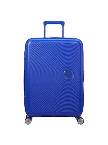 American Tourister Soundbox - 4-Rollen-Trolley 67 cm erw. (gelb) in cobalt blue