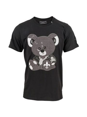 Roberto Geissini Rebell Bear T-Shirt Schwarz