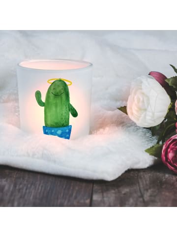 Mr. & Mrs. Panda Windlicht Kaktus Heilig ohne Spruch in Transparent