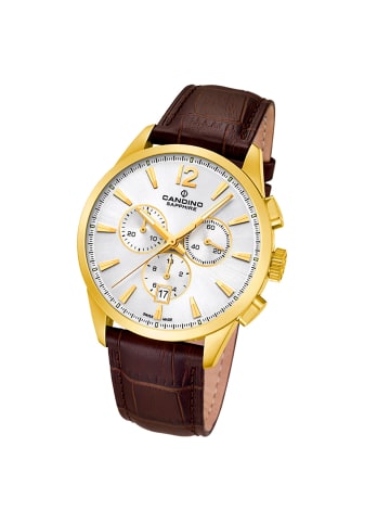 Candino Analog-Armbanduhr Candino Sport braun groß (ca. 43mm)