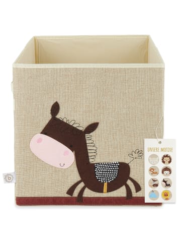 Bieco Spielwaren Aufbewahrungsbox Kinder Kallax Esel in Braun
