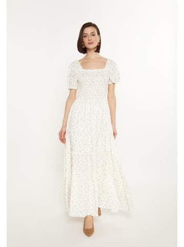 Usha Women Dress in multicolor white