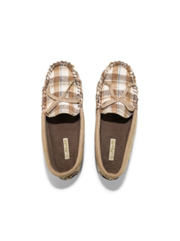 Flip Flop Hausschuh "loafer*check" in braun