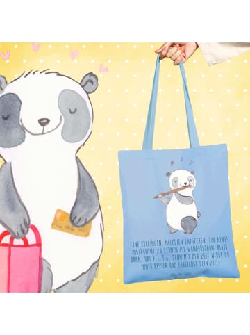 Mr. & Mrs. Panda Shopping Tasche Ein neues Musikinstrument lerne... in Sky Blue