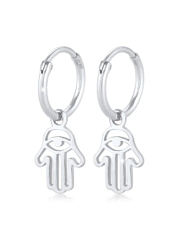 Elli Ohrringe 925 Sterling Silber Hamsa Hand in Silber