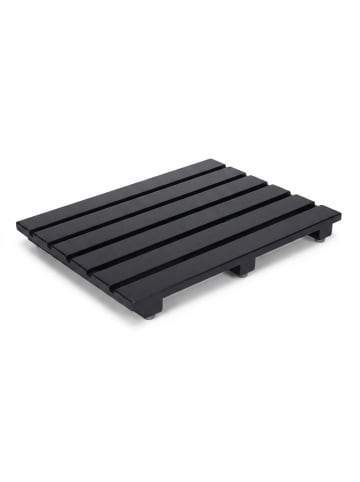 relaxdays Bambus Badematte in Schwarz - 54 x 36 cm