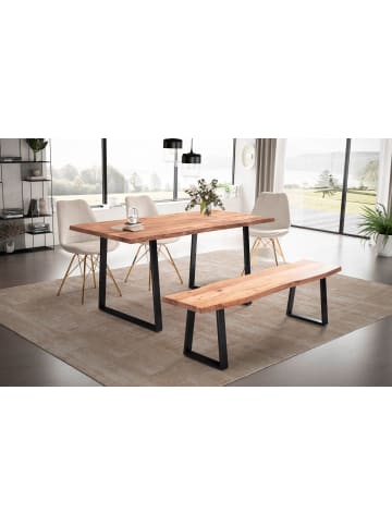 FineBuy Esstisch in Braun / Akazie / 120x60x76