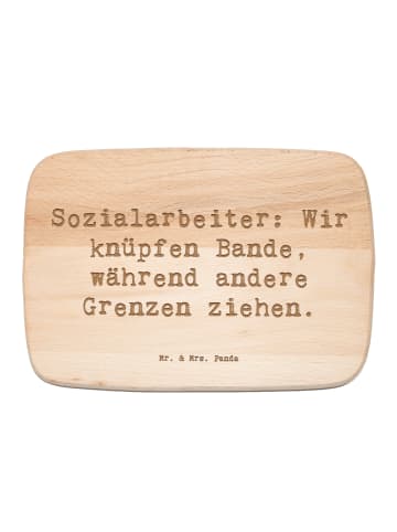 Mr. & Mrs. Panda Holzbrett Spruch Sozialarbeiterin Einheite knüpfen... in Transparent