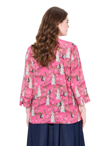 Ulla Popken Tunika in fuchsia pink