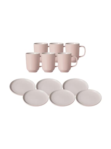 Ritzenhoff & Breker 12er Set Kaffeeservice Jasper in rosa