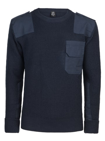 Brandit Crew Neck Jumper in navy