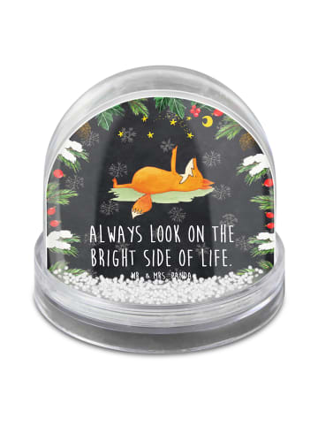 Mr. & Mrs. Panda Weihnachts Schneekugel Fuchs Sterne mit Spruch in Kreidetafel
