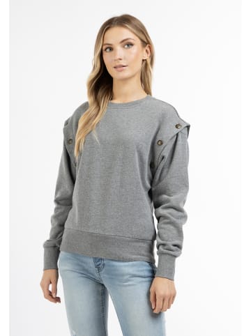 DreiMaster Vintage Damen Sweatpullover in Grau Melange