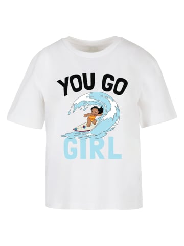 Merchcode Merchcode Lilo & Stitch You Go Girl Tee in white