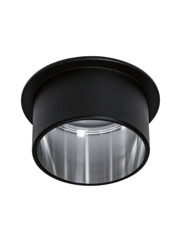 paulmann LED Einbauleuchte Set Gil Coin 1er dimmbar, rund, starr in schwarz/Alu - Ø68mm