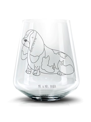 Mr. & Mrs. Panda Tumbler Hund Basset Hound ohne Spruch in Transparent