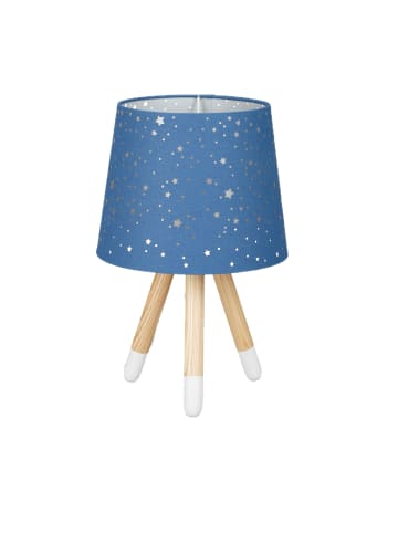 relaxdays Tischlampe Sterne in Blau - (H)40 x Ø25,5 cm