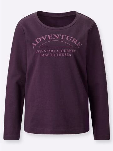 Sieh an! Sweatshirt in aubergine-violett